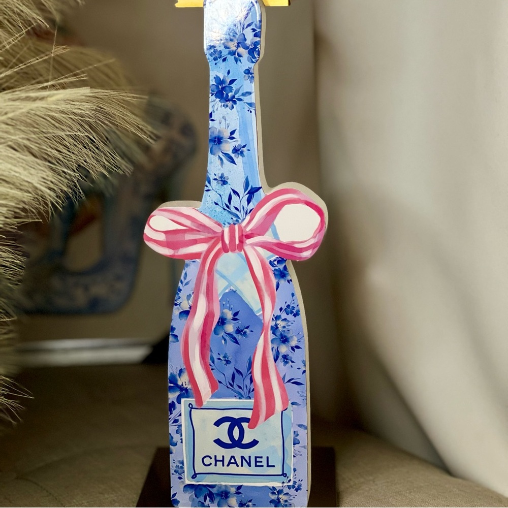Luxury Tabletop Decor-Chanel Rosé Bottle